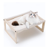 Hamaca De Madera Para Gatos, Cama Ideal Para Descanso