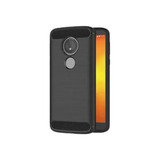 Funda Tpu Carbono Rugged Para Moto G7 Play + Templado