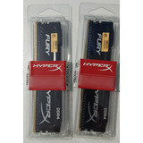 Memória Ram Fury Color Preto  4gb Hyperx Hx424c15fb/4 Usado