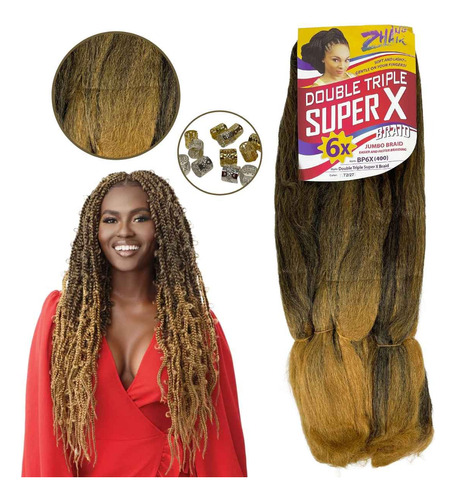 Jumbão Kanekalon Super X 400g Tranças Box Braid Jumbo