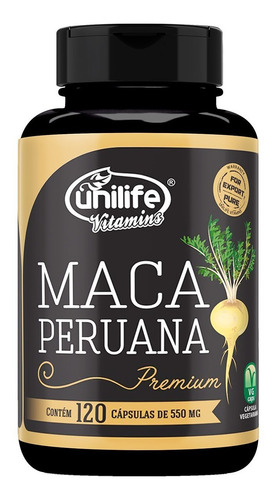 Maca Peruana Premium 120 Caps 100% Pura Original