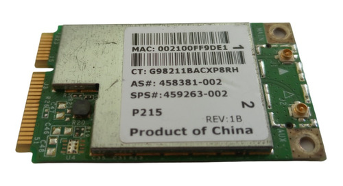 Placa Wifi Notebook Laptop Wlan Bcm94311mca Gbp3