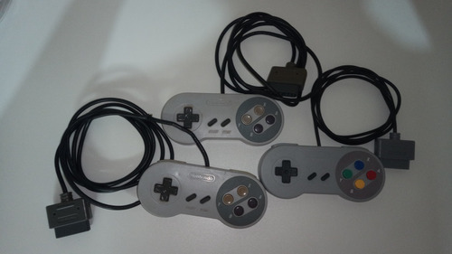 Lote De 3 Controles De Super Nintendo No Estado