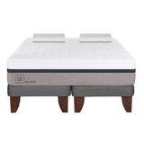 Cama Europea 2 Plazas Cic Balance + Almohadas Visco