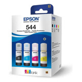 Kit Refil Tinta Para Epson T544 L3250 L3210 L5190- 04 Cores