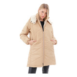 Campera Larga Impermeable Liviana Rompeviento Mujer Lleruc