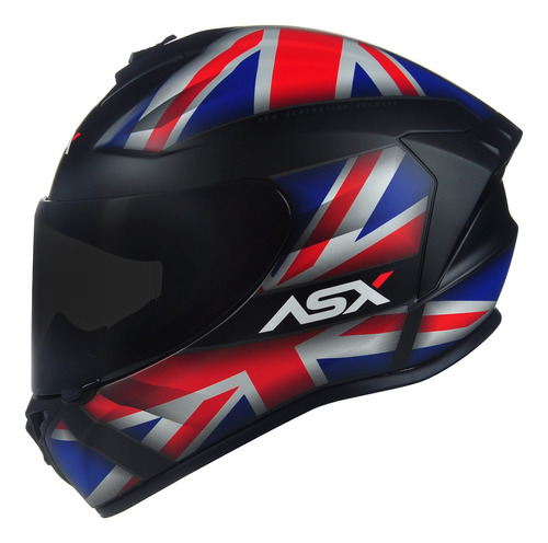 Capacete Asx Draken Uk Vector Fechado