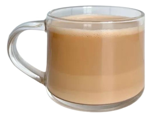 Taza De Vidrio Transparente De Cafe Calsica 350ml