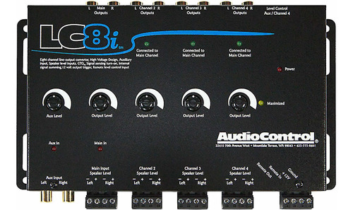 Audiocontrol Lc8i Convertidor De Salida De Línea De Ocho Can