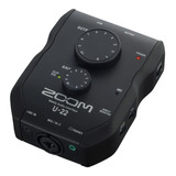Interfaz Audio Zoom U22 Placa Sonido Graba En 24 Bits/192khz