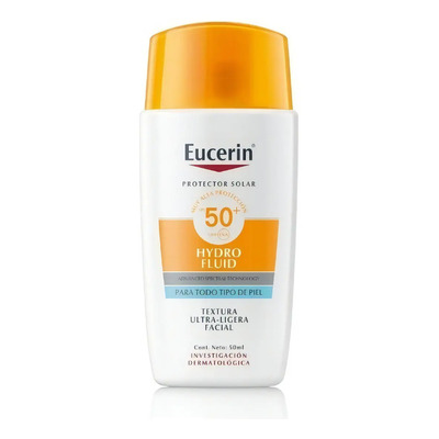 Eucerin Protector Solar Sun Face Hydro Fluid FPS 50+ 50ml | MercadoLibre
