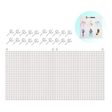 Painel Pegboard Chapa Eucatex Perfurado 20 Ganchos 60x120