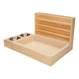 Bunny Hay Manger, Alimentador De Heno De Madera Para Conejos