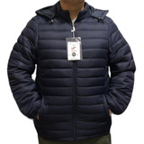 Campera De Hombre Importada Liviana Abrigada Con Capucha 