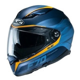 Casco Cerrado Hjc F70 Feron Azul Super Outlet