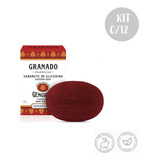 Kit C/12 Sabonetes Em Barra Glicerina Gengibre 90g Granado