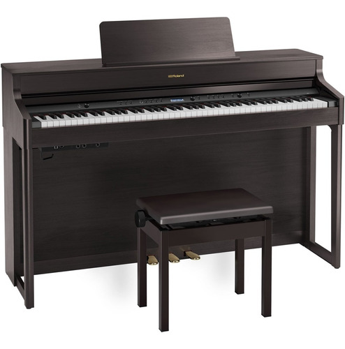 Piano Digital Roland Hp702 Dark Rosewood Com Banco E Estante