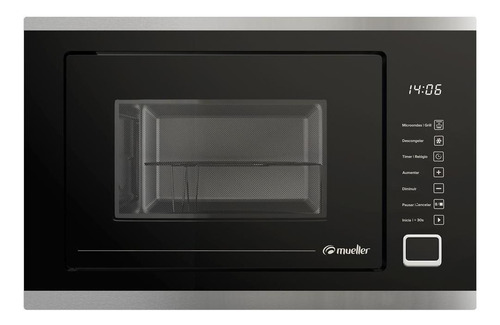 Forno Micro-ondas De Embutir Mueller 25 Litros Preto 127v