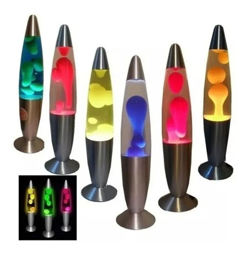 Lámparas De Lava Lampara Liquida Colores 34.5 Cm 