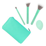 Kit De Brochas Maquillaje Lanossi  De 5 Piezas Con Neceser 