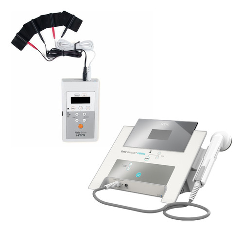 Kit Htm - Fisio Stim Tens E Fes + Sonic Compact 1 E 3 Mhz