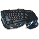 Kit Teclado E Mouse Led Gamer Multilaser Lightning Tc195