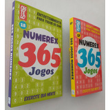 Kit 2 Livros 365 Jogos Numerix Numerex  Sem Repetição