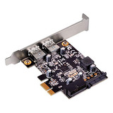 Tarjeta Pci Express Silverstone Tek Con Dos Puertos Usb 3.0 