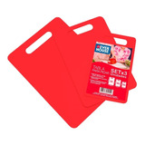 Set X 3 Tablas Para Picar Everhouse Roja