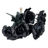 Ramo De Rosas Negras Artificiales. 7 Tallos Por Ramo. D...