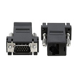 Vimvip Vga Rgb 15pin Extender Macho A Lan Cat5 Cat5e Rj45 Co