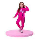 Conjunto Infantil Moletinho Inverno Barbie Minnie Menina 