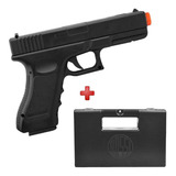 Pistola Airsoft Vigor Glock V20 Full Metal 6mm + Case Rígido