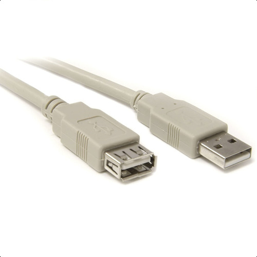 Extensão Extensor Cabo Usb 2.0 High Speed 3 Metros 3m Cinza