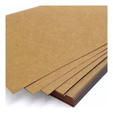 Papel Kraft Misionero Madera 130 Grs A4 Paquete X100 Hjs