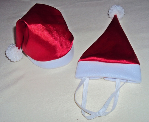  Kit 2 Gorros Natal Pet Pp Ao Gg Roupas/laços/fantasias Pet 