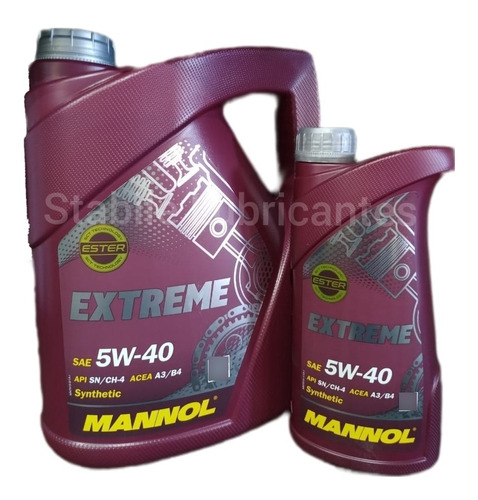 6l (1x5l + 1x1l) Aceite Mannol Extreme 5w40 (sintético)
