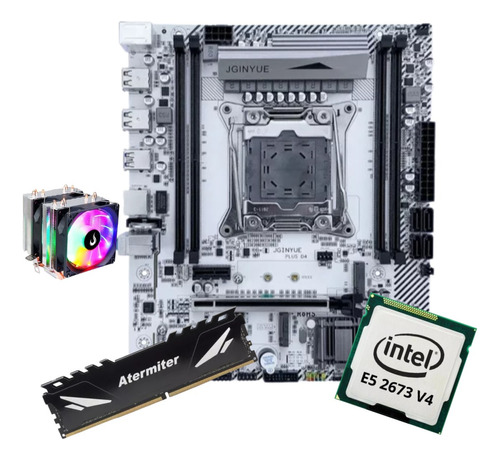 Kit Gamer Placa Mãe X99 White Intel Xeon E5 2673 V4 32gb Coo