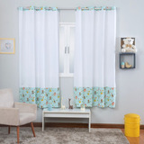 Cortina Quarto Infantil Bebe Safari Indio 300x180 Grande 