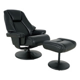 Elegante Sillón Reclinable Jc Home Con Otomano 