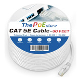 Thepoestore Cat5e Cable 60ft Ethernet Internet Network Patch