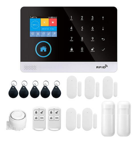 Kit De Alarma, Sistema Remoto, Alarma Gsm, Puerta Con Marcad