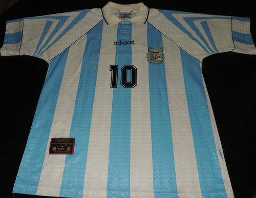 Camisa Argentina 1996 #10 Maradona Tam. Gg Original