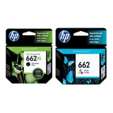 Cartuchos Hp 662xl Negro + Hp 662 Color Estandar Originales