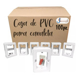 Caja Universal De Pvc Para Canaleta Con Tornillos 300 Pz