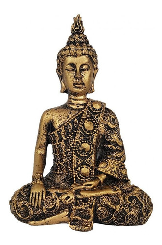  Buda Hindu Tibetano Meditando E Orando Trio  Resina 