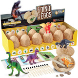 Kit De 12 Huevos De Dinosaurio Juguete De Arqueología, Niños