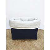 Contenedor Organizador Panera Tusor Reversible Navy