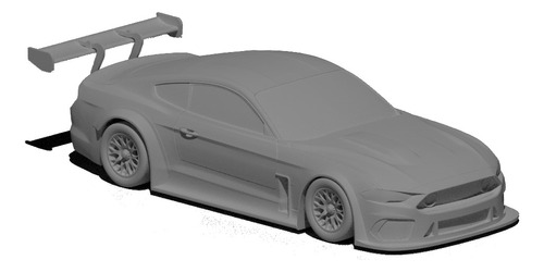 Archivo Stl Ford Mustang Tc Solido Para Impresión 3d
