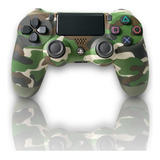 Controle Compatível Ps4 Joystick Sem Fio  Camuflado. 